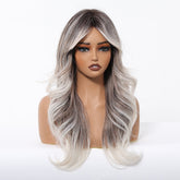 Ash Brown to Platinum Blonde Wig- MARKETPLACE | Brown, Fringe, Synthetic Hair | Milk & Honey Wigs