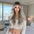 Ash Brown to Platinum Blonde Wig- MARKETPLACE | Brown, Fringe, Synthetic Hair | Milk & Honey Wigs