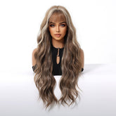 Ash Brown Wavy Wig - MARKETPLACE | Black, Fringe, Synthetic Hair | Milk & Honey Wigs