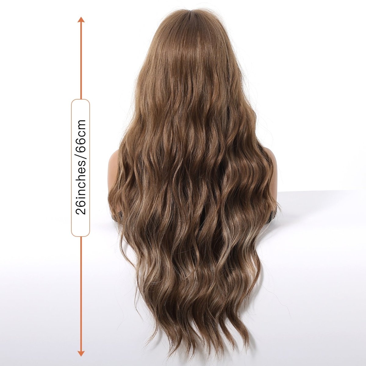 Ash Brown Wavy Wig - MARKETPLACE | Black, Fringe, Synthetic Hair | Milk &amp; Honey Wigs