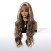 Ash Brown Wavy Wig - MARKETPLACE | Black, Fringe, Synthetic Hair | Milk & Honey Wigs