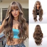 Ash Brown Wavy Wig - MARKETPLACE | Black, Fringe, Synthetic Hair | Milk & Honey Wigs