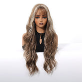 Ash Brown Wavy Wig - MARKETPLACE | Black, Fringe, Synthetic Hair | Milk & Honey Wigs