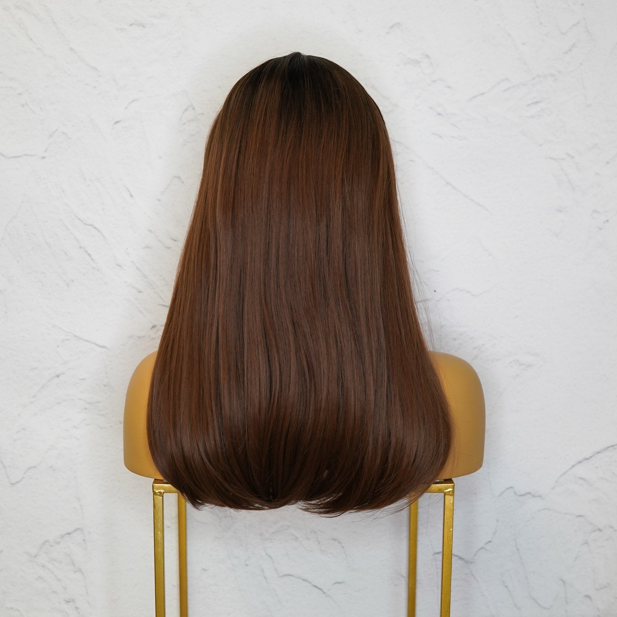 ASHLEY Brown 18" Fringe Wig | Milk &amp; Honey Wigs