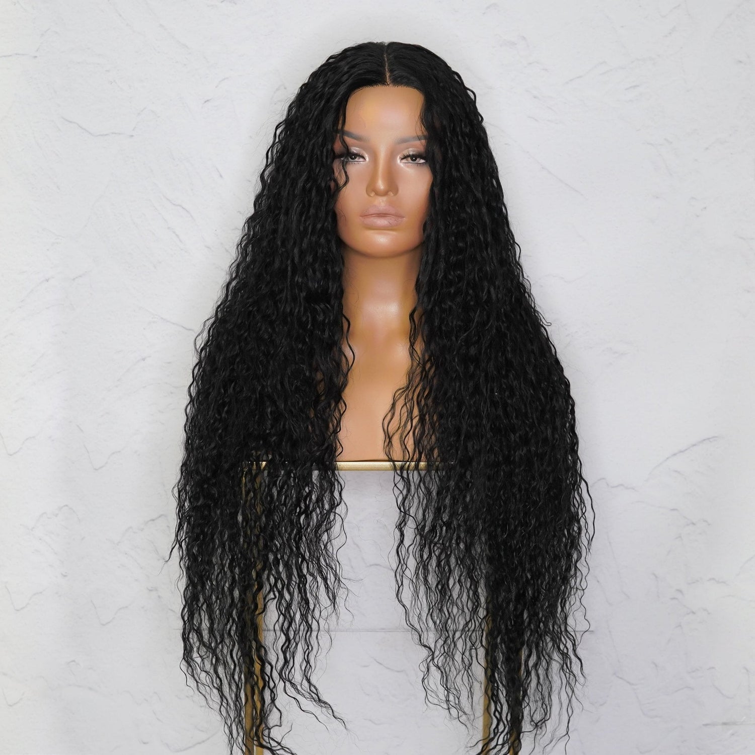 ATHENA - Black - Lace Front Wig | Black, 28 Inch+, T-Part Lace Front, Synthetic Hair | Milk &amp; Honey Wigs
