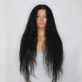 ATHENA - Black - Lace Front Wig | Black, 28 Inch+, T-Part Lace Front, Synthetic Hair | Milk & Honey Wigs