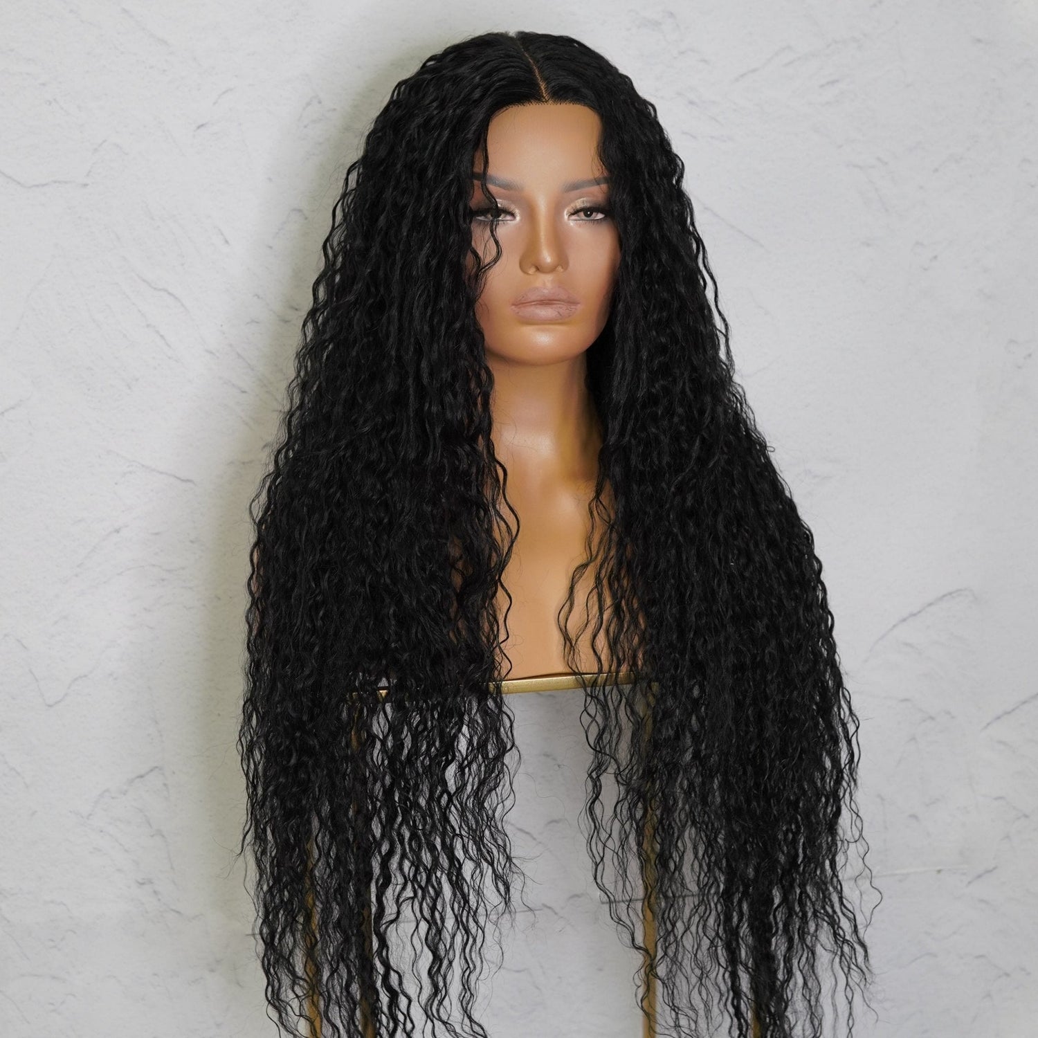 ATHENA - Black - Lace Front Wig | Black, 28 Inch+, T-Part Lace Front, Synthetic Hair | Milk &amp; Honey Wigs