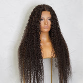 ATHENA - Brown - Lace Front Wig | Brown, 28 Inch+, T-Part Lace Front, Synthetic Hair | Milk & Honey Wigs