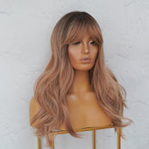 AUGUST Brown Ombre Fringe Wig - Milk & Honey Wigs