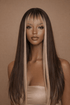 AVERY - Mocha - Fringe Wig | Brown, 26 Inch, Fringe, Synthetic Hair | Milk & Honey Wigs