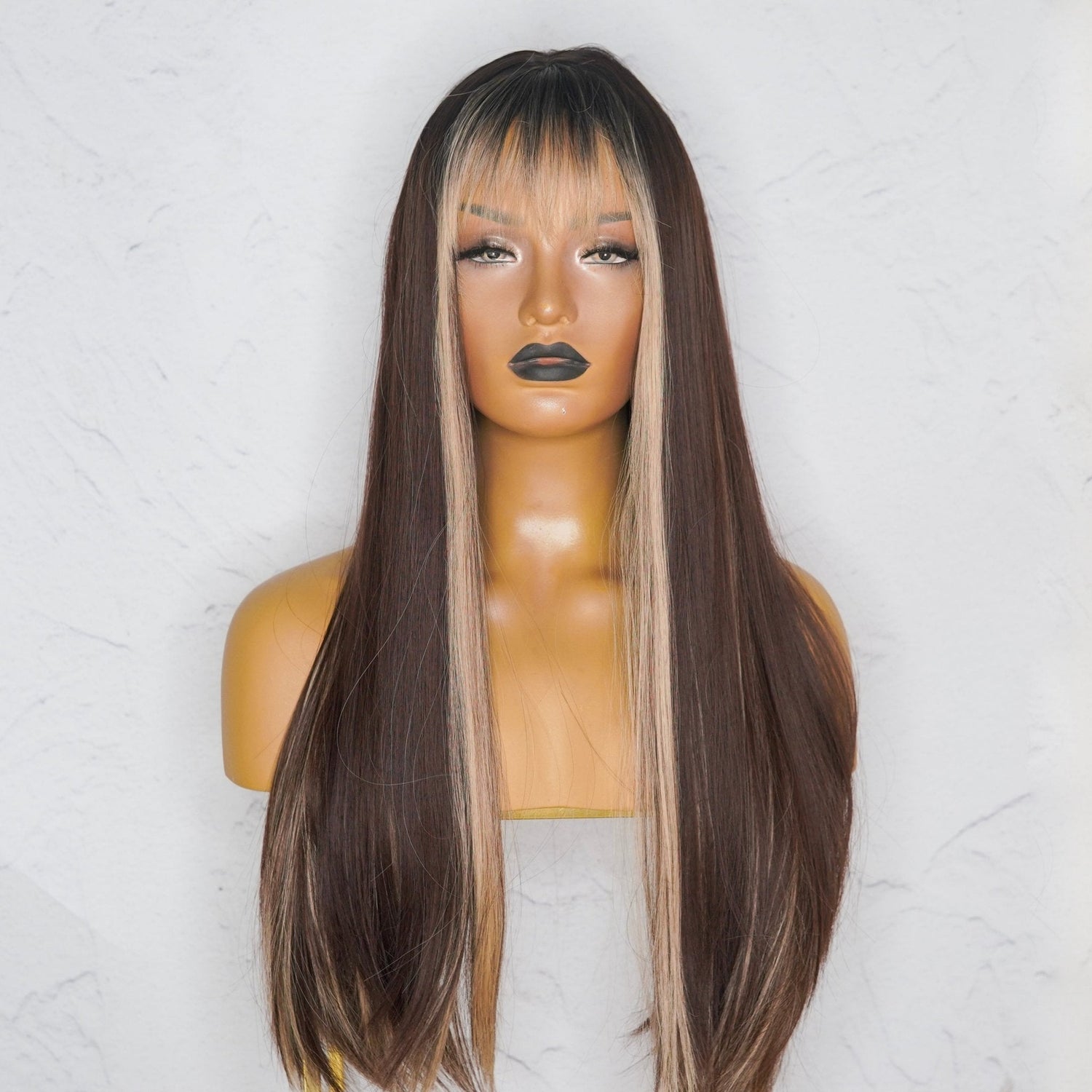 AVERY MOCHA Fringe Wig | Milk &amp; Honey Wigs