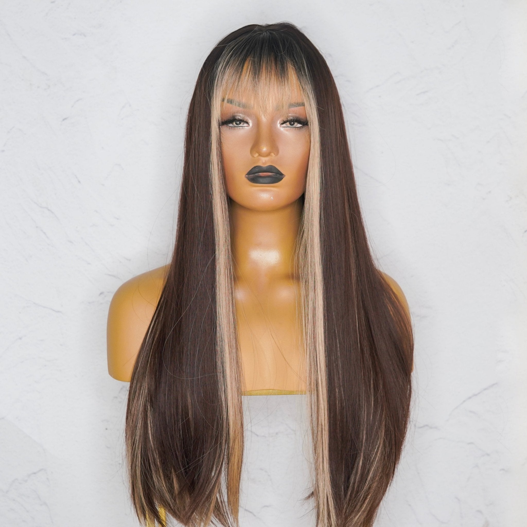 AVERY MOCHA Fringe Wig | Milk &amp; Honey Wigs