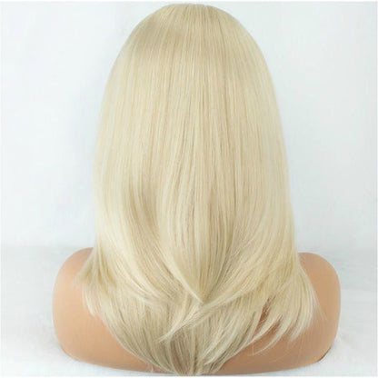 BARBIE blonde synthetic straight bob lace front wig | Milk &amp; Honey Wigs