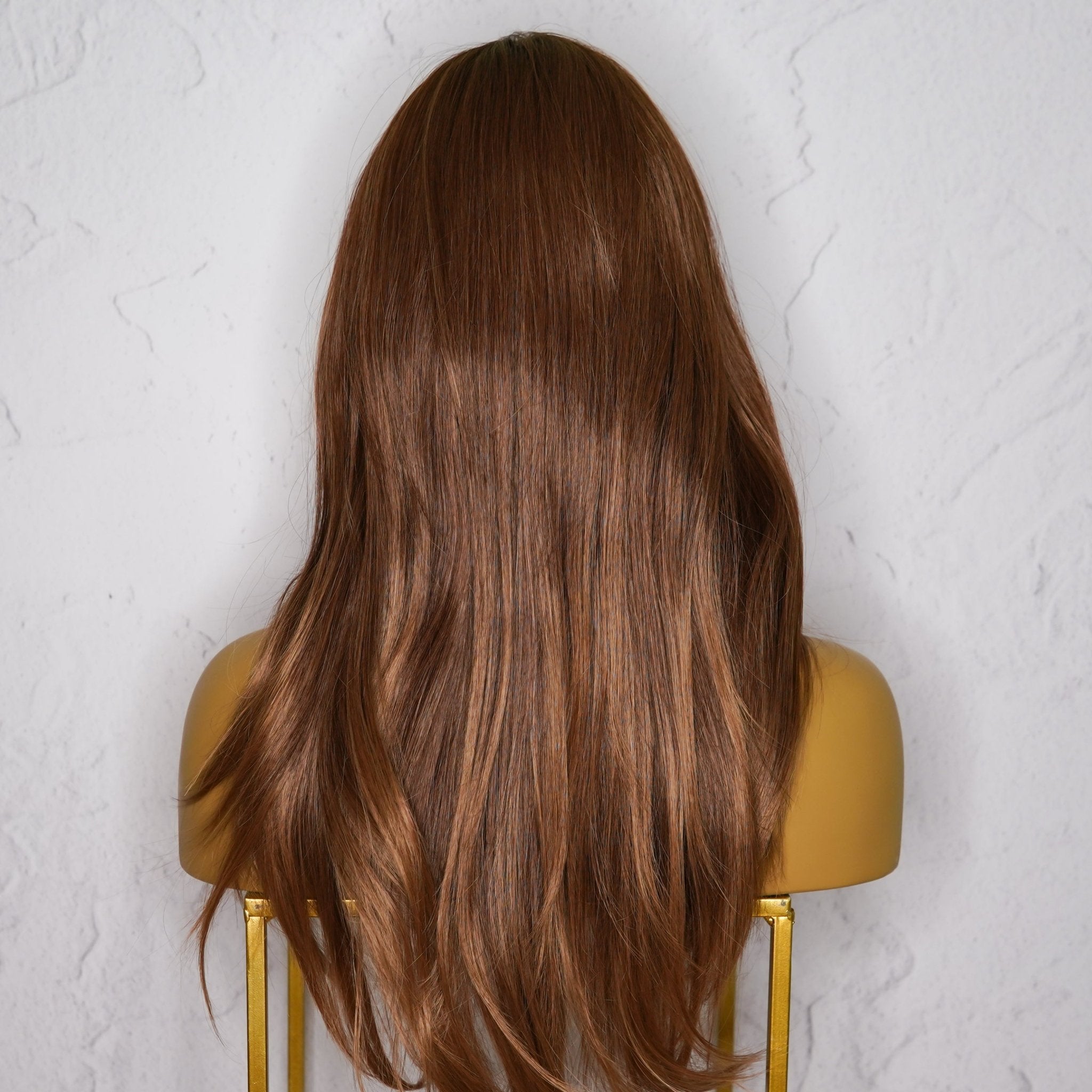 BELAIR - Ombre Brown - Lace Front Wig | Brown, 22 Inch, T-Part Lace Front, Synthetic Hair | Milk &amp; Honey Wigs