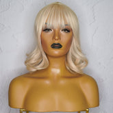 BENNI Platinum Blonde Bob Fringe Wig | Milk & Honey Wigs