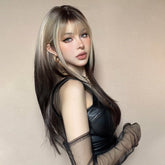 Black and Platinum Blonde Split Wig - MARKETPLACE | Black, Fringe, Synthetic Hair | Milk & Honey Wigs