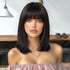 Black Mid-Length Wig- MARKETPLACE | Black, Fringe, Synthetic Hair | Milk & Honey Wigs