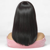 Black Mid-Length Wig- MARKETPLACE | Black, Fringe, Synthetic Hair | Milk & Honey Wigs