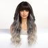Black to Silver Ombre Wig - MARKETPLACE | Black, Fringe, Synthetic Hair | Milk & Honey Wigs