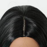 Black Wig with Emerald Green Face-Framing Highlights Wig - MARKETPLACE | Green, Fringe, Synthetic Hair | Milk & Honey Wigs
