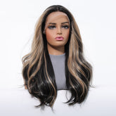 Blonde & Black 13x6 Lace Front Wig - MARKETPLACE | Brown, 13x6 Lace Front, Synthetic Hair | Milk & Honey Wigs