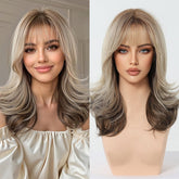 Blonde Layered Wig - MARKETPLACE | Brown, Fringe, Synthetic Hair | Milk & Honey Wigs