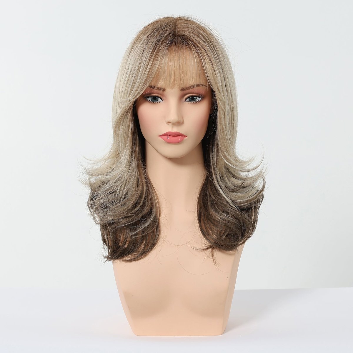 Blonde Layered Wig - MARKETPLACE | Brown, Fringe, Synthetic Hair | Milk &amp; Honey Wigs