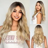 Blonde Ombre Wavy Wig - MARKETPLACE | Blonde, Fringe, Synthetic Hair | Milk & Honey Wigs