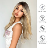 Blonde Ombre Wavy Wig - MARKETPLACE | Blonde, Fringe, Synthetic Hair | Milk & Honey Wigs