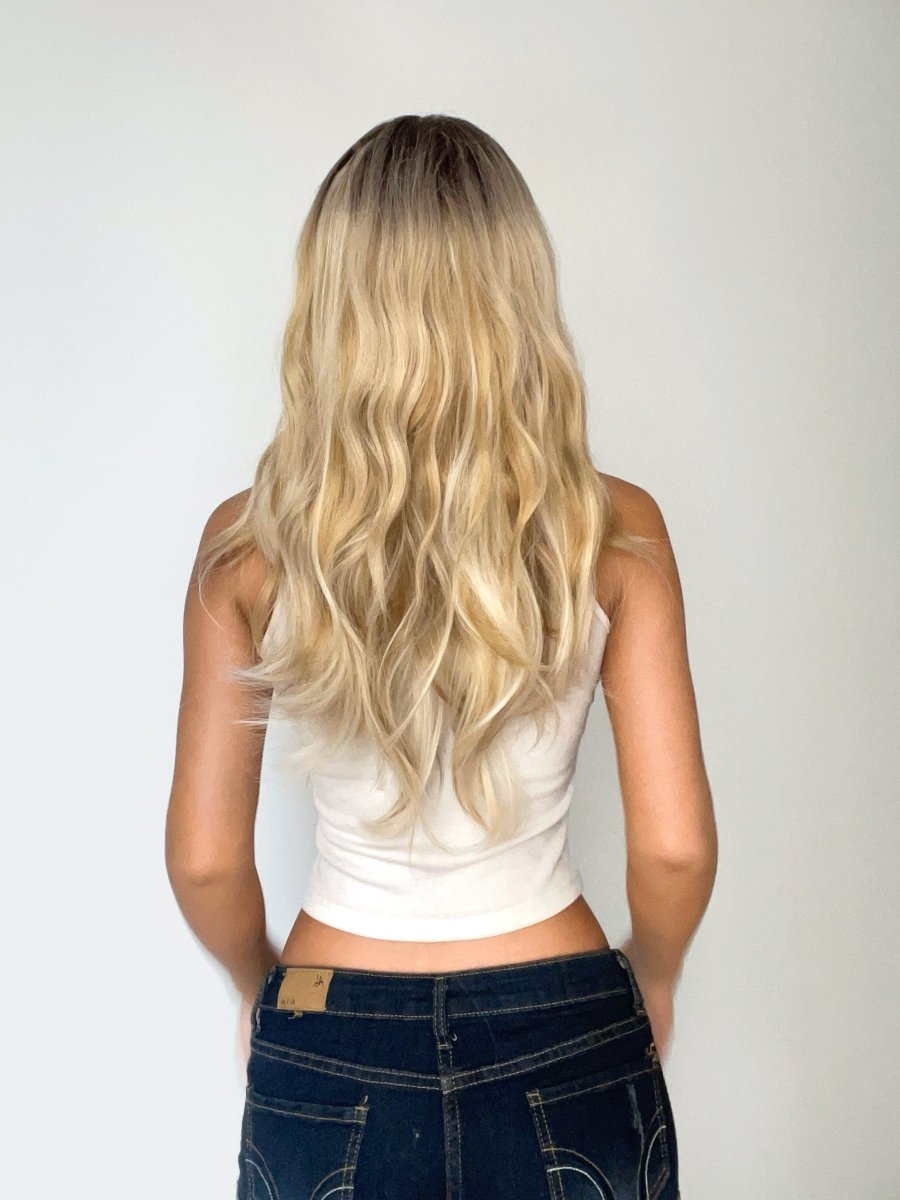 Blonde Ombre Wavy Wig - MARKETPLACE | Blonde, Fringe, Synthetic Hair | Milk &amp; Honey Wigs