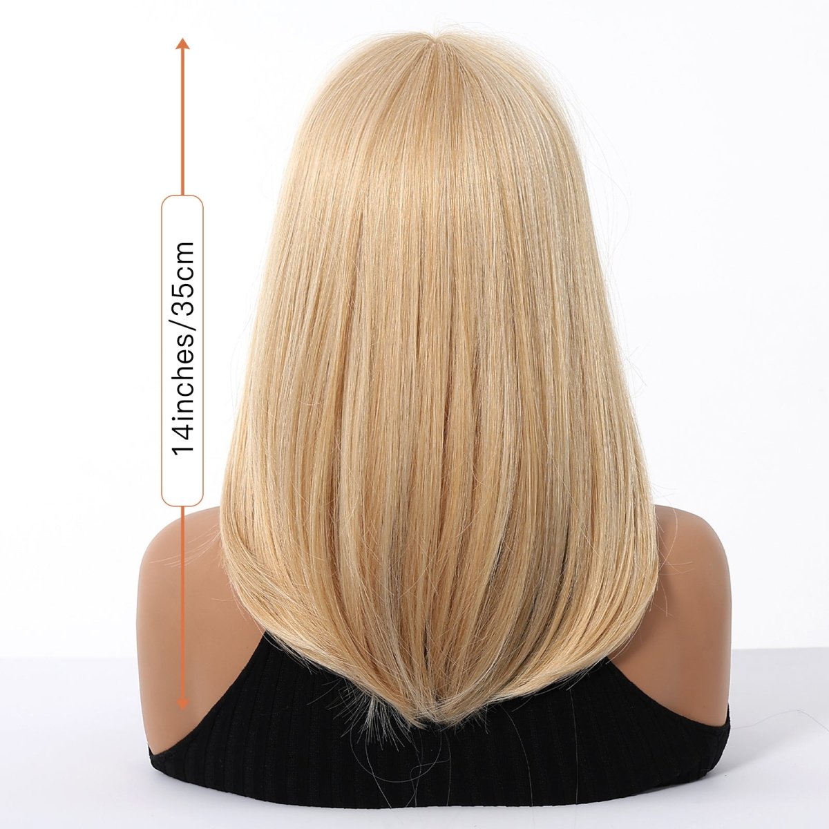 Blonde Straight with Full Fringe Wig- MARKETPLACE | Blonde, Fringe, Synthetic Hair | Milk &amp; Honey Wigs