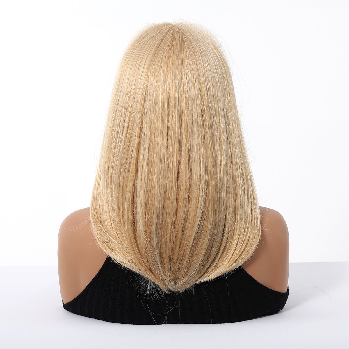 Blonde Straight with Full Fringe Wig- MARKETPLACE | Blonde, Fringe, Synthetic Hair | Milk &amp; Honey Wigs