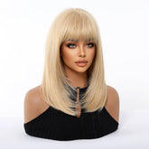 Blonde Straight with Full Fringe Wig- MARKETPLACE | Blonde, Fringe, Synthetic Hair | Milk & Honey Wigs