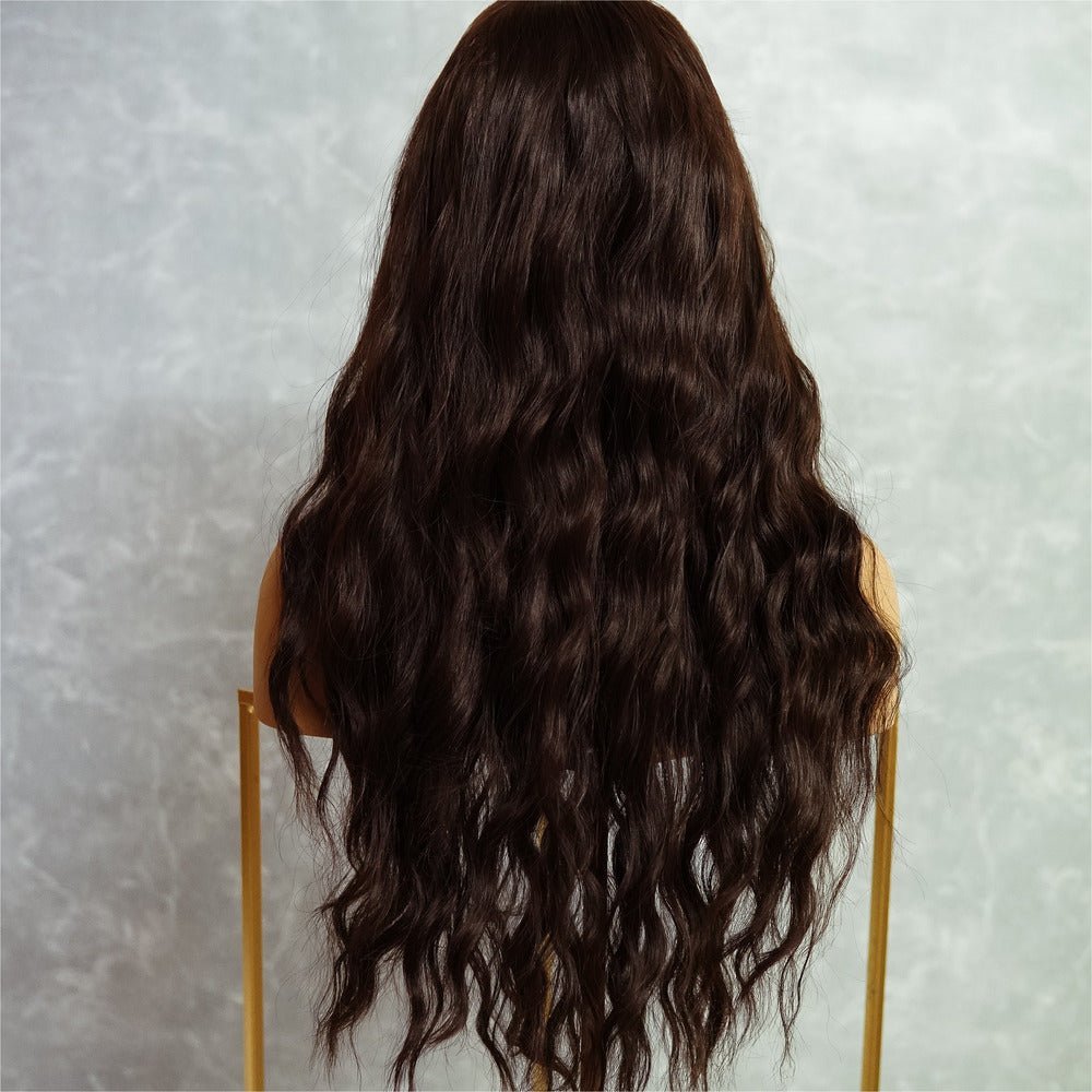 BONNIE - Dark Brown - Fringe Wig | Brown, 22 Inch, Fringe, Synthetic Hair | Milk &amp; Honey Wigs