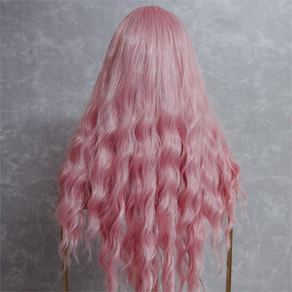 BONNIE pink synthetic fringe wig | Milk &amp; Honey Wigs