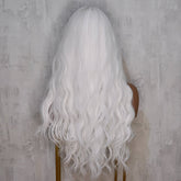 BONNIE White Fringe Wig | White, 22 Inch, Fringe, Synthetic Hair | Milk & Honey Wigs