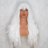 BONNIE White Fringe Wig | White, 22 Inch, Fringe, Synthetic Hair | Milk & Honey Wigs