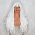 BONNIE White Fringe Wig | White, 22 Inch, Fringe, Synthetic Hair | Milk & Honey Wigs
