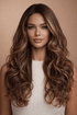 BOWIE - Ombre Dark Brown - Lace Front Wig - Milk & Honey Wigs