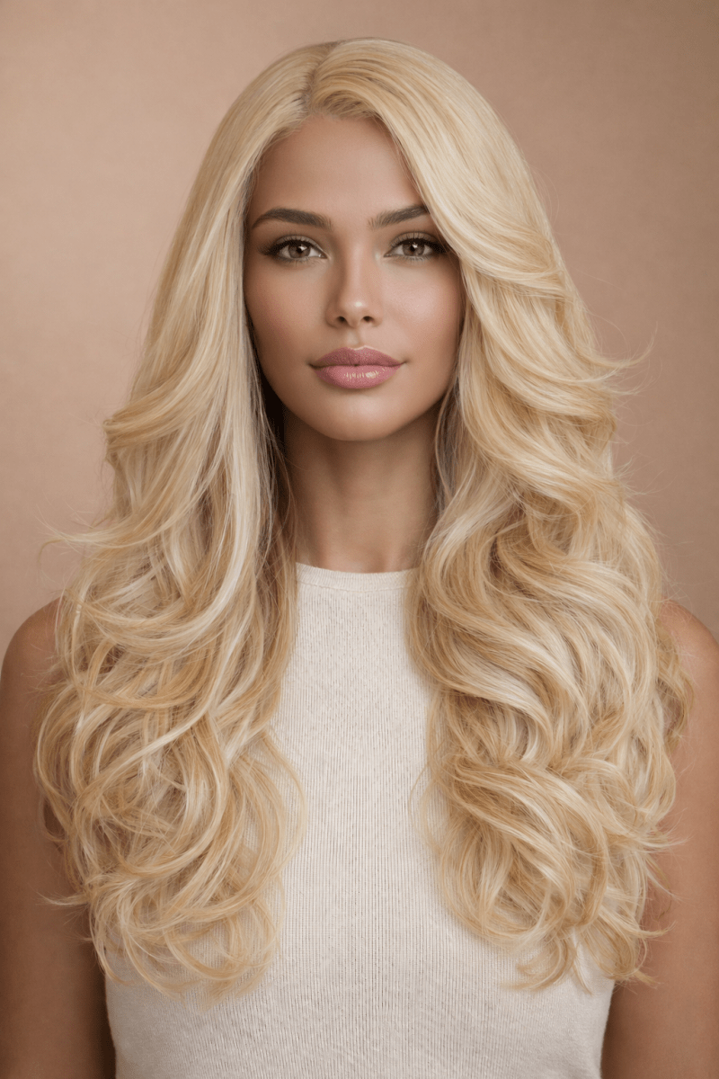 BOWIE - Warm Blonde - Lace Front Wig - Milk &amp; Honey Wigs