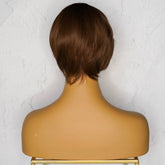 BRIDE Caramel Brown Pixie Cut Fringe Wig | Milk & Honey Wigs
