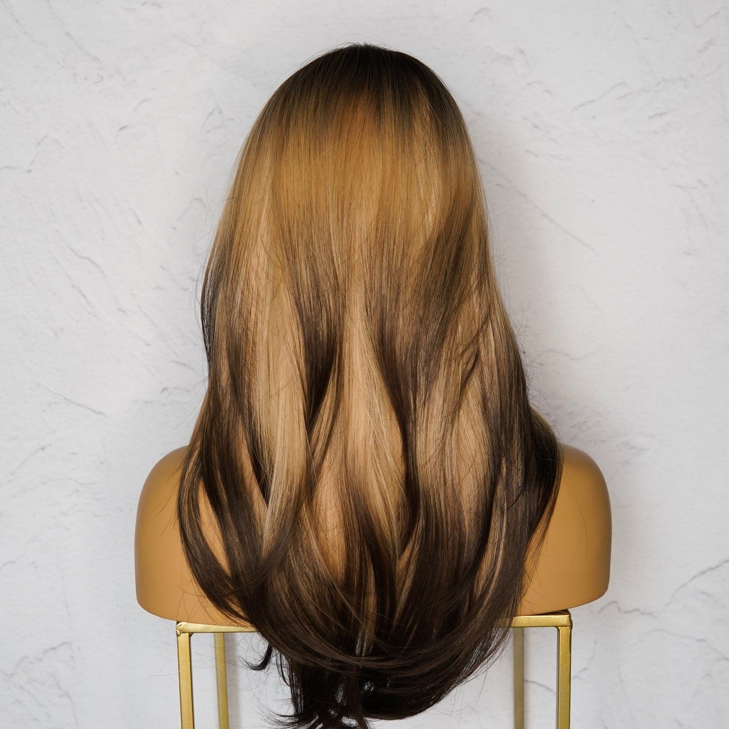 BROOKLYN Ombre Blonde Fringe Wig - Milk &amp; Honey Wigs