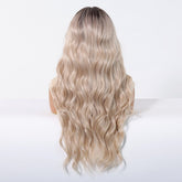 Brown Root Blonde Wavy 13x6 Lace Front Wig - MARKETPLACE | Blonde, 13x6 Lace Front, Synthetic Hair | Milk & Honey Wigs