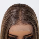 Brown Root Straight 13x6 Lace Front Wig - MARKETPLACE | Brown, 13x6 Lace Front, Synthetic Hair | Milk & Honey Wigs