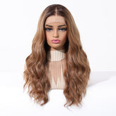 Brown Wavy 13x6 Lace Front Wig - MARKETPLACE | Brown, 13x6 Lace Front, Synthetic Hair | Milk & Honey Wigs