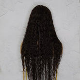 CAMILLA Wet Look Dark Brown Lace Front Wig | Milk & Honey Wigs