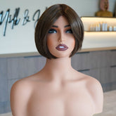 CAMILLE - Brown - Lace Front Wig | Brown, 12 Inch & Shorter, Mono Lace Front, Synthetic Hair | Milk & Honey Wigs