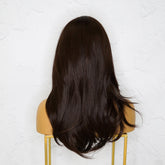 CANDICE - Dark Brown - Lace Front Wig | Brown, 18 Inch, T-Part Lace Front, Synthetic Hair | Milk & Honey Wigs