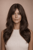 CANDICE - Dark Brown - Lace Front Wig | Brown, 18 Inch, T-Part Lace Front, Synthetic Hair | Milk & Honey Wigs