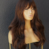 CAPRI - Dark Brown - Fringe Wig | Brown, 24 Inch, Fringe, Synthetic Hair | Milk & Honey Wigs